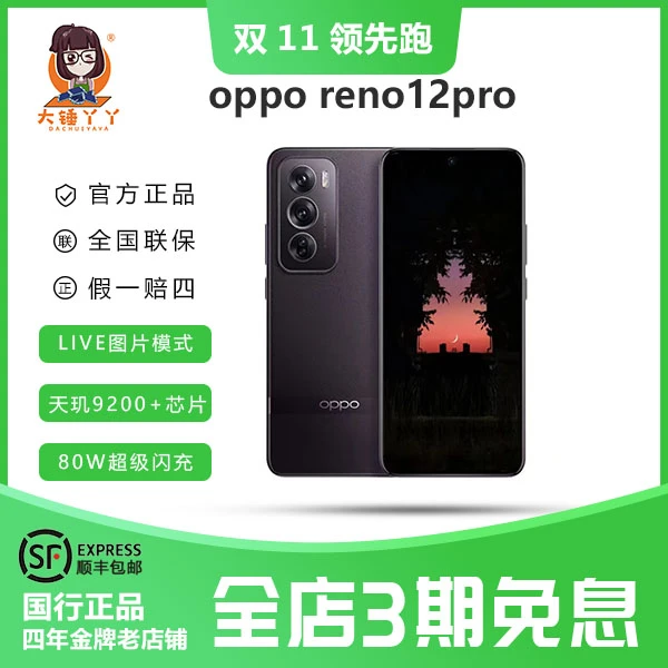 95新 OPPO OPPO  reno12pro 超美小直屏 天玑9200+旗舰芯