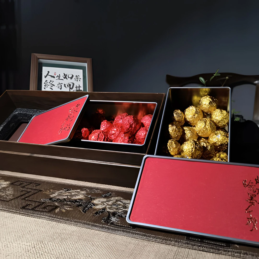 高档古树普洱茶龙珠礼盒60颗（花椒树古树)