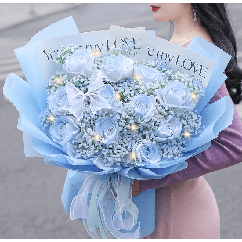 【送她星辰和大海】11枝蓝玫瑰花·礼物家用推荐·鲜花鲜花直送