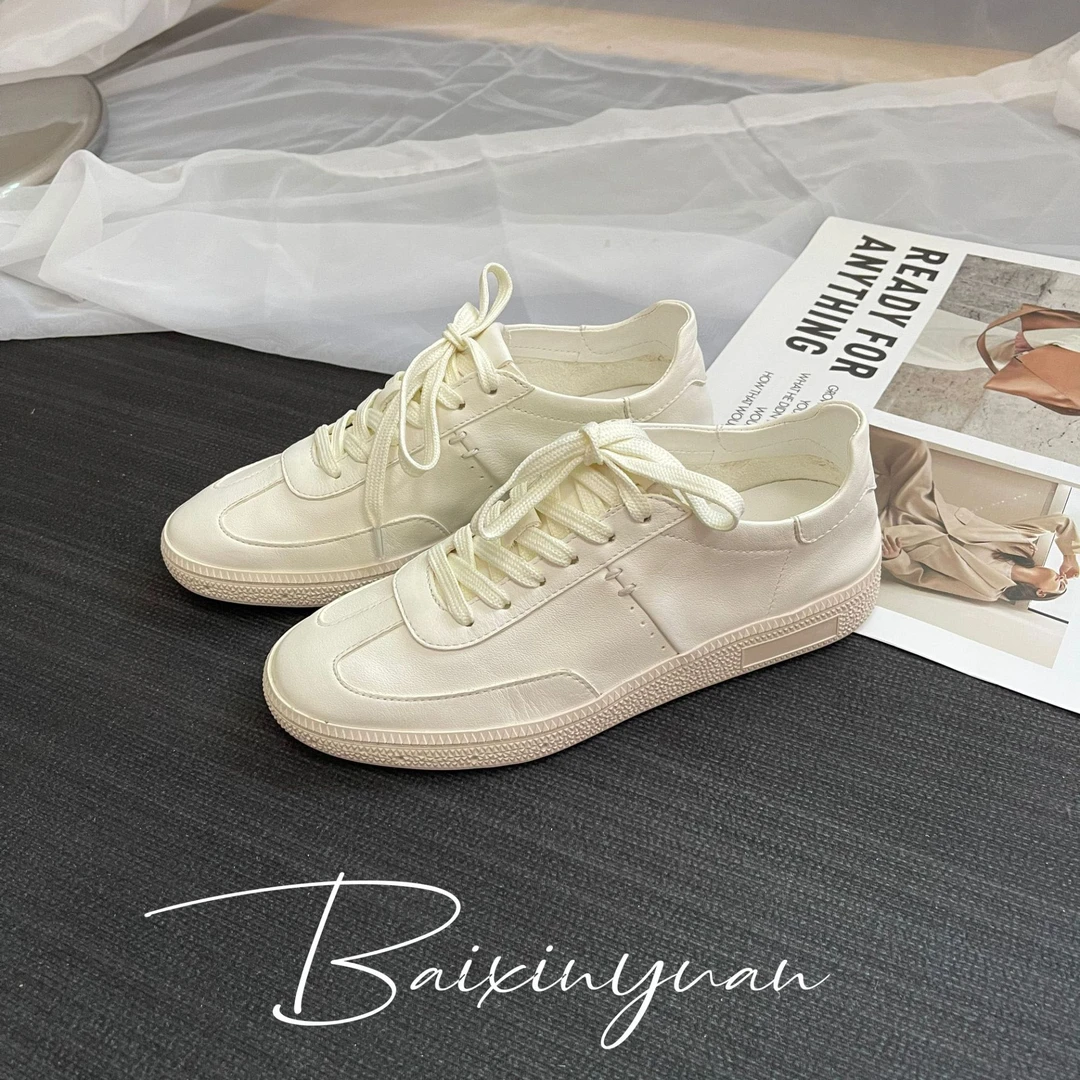 【东莞高品质】舒适阿甘牛皮小白鞋