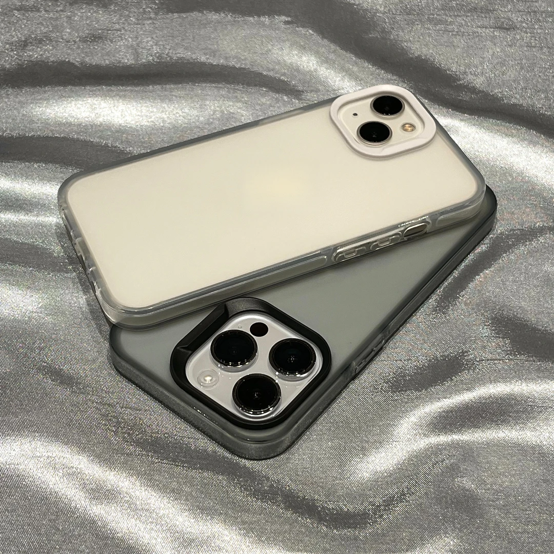 简约高级感透明磨砂适用苹果15Promax新款iPhone14手机壳超薄软壳