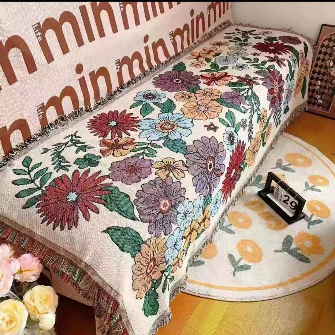 沙发巾【休闲假日】棉麻沙发巾