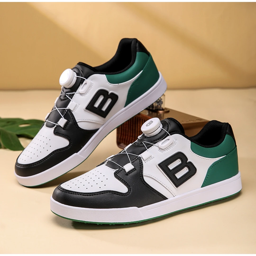 新款Birdie波蒂高尔夫球鞋 防水防滑男士板鞋