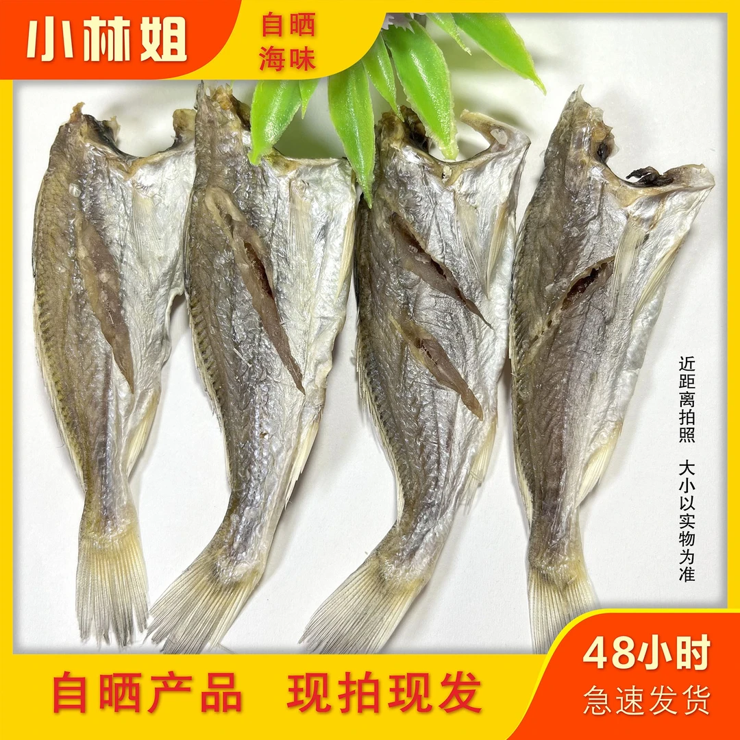 【话仔鱼干】自晒湛江草潭鱼干去头特产咸鱼仔干海鲜干货500g包邮