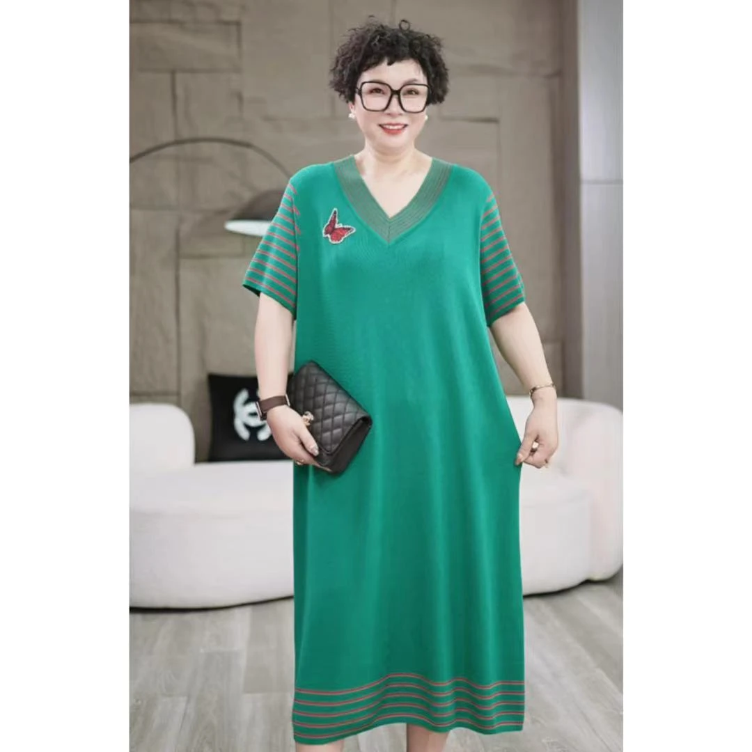 【515】休闲宽松大码连衣裙夏季时尚气质