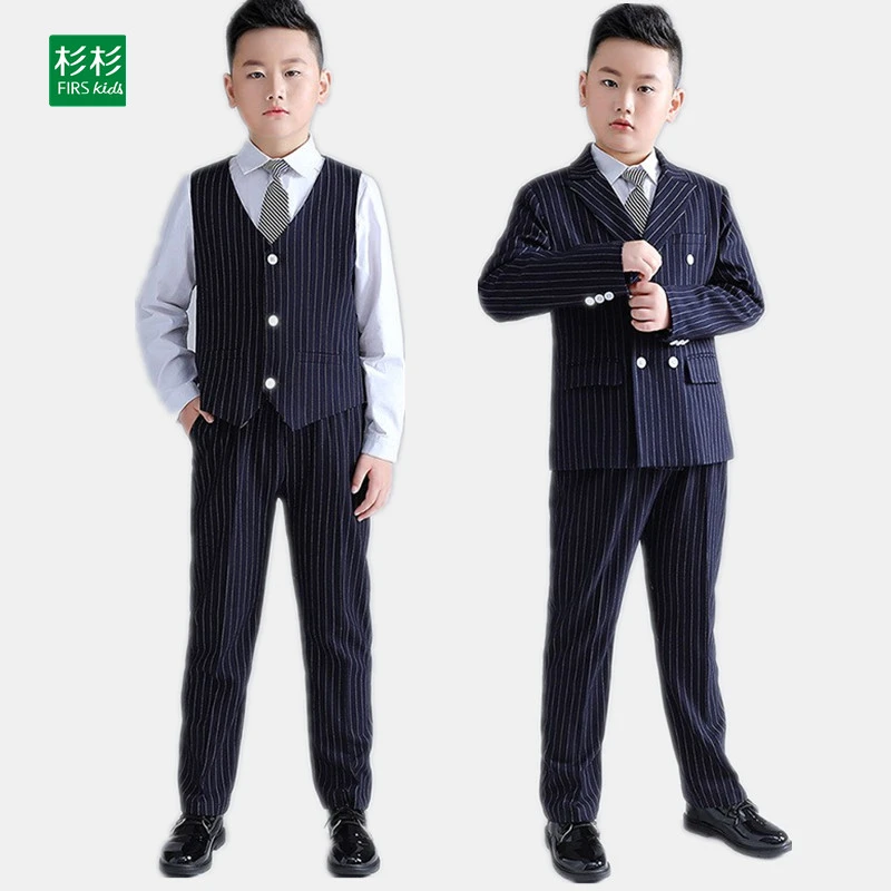 FIRS KIDS/杉杉 胖童装男童加肥加大西装套中大童钢琴主持演讲服
