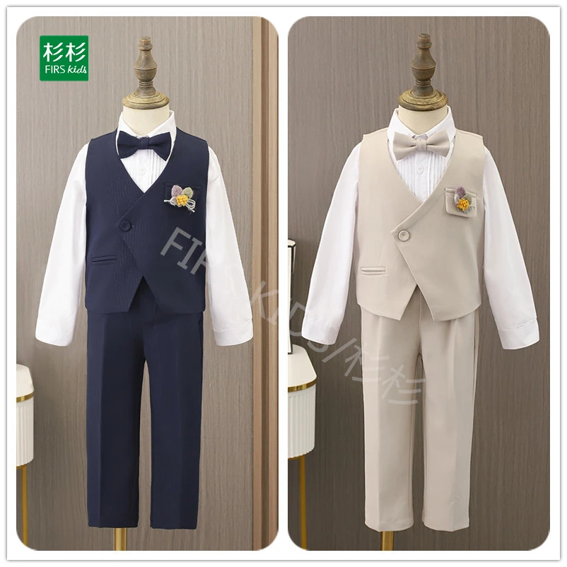 儿童套装礼服男童男孩演出服花童春秋儿童套装礼服男童男孩演出服