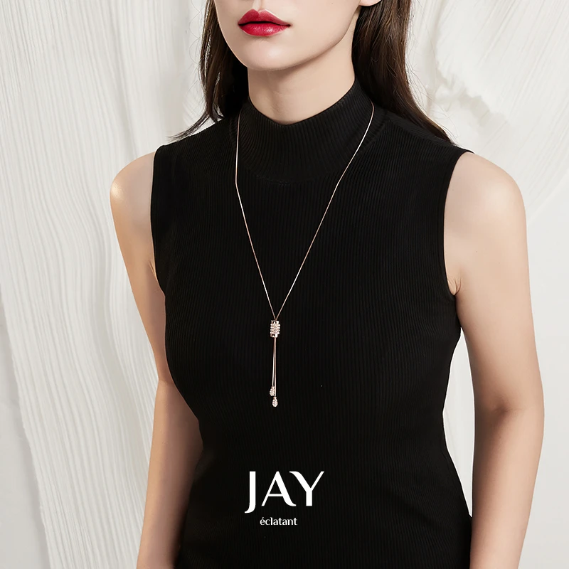 Jay小蛮腰毛衣链大气项链女2025年新款高档爆款秋冬大衣配饰穿搭