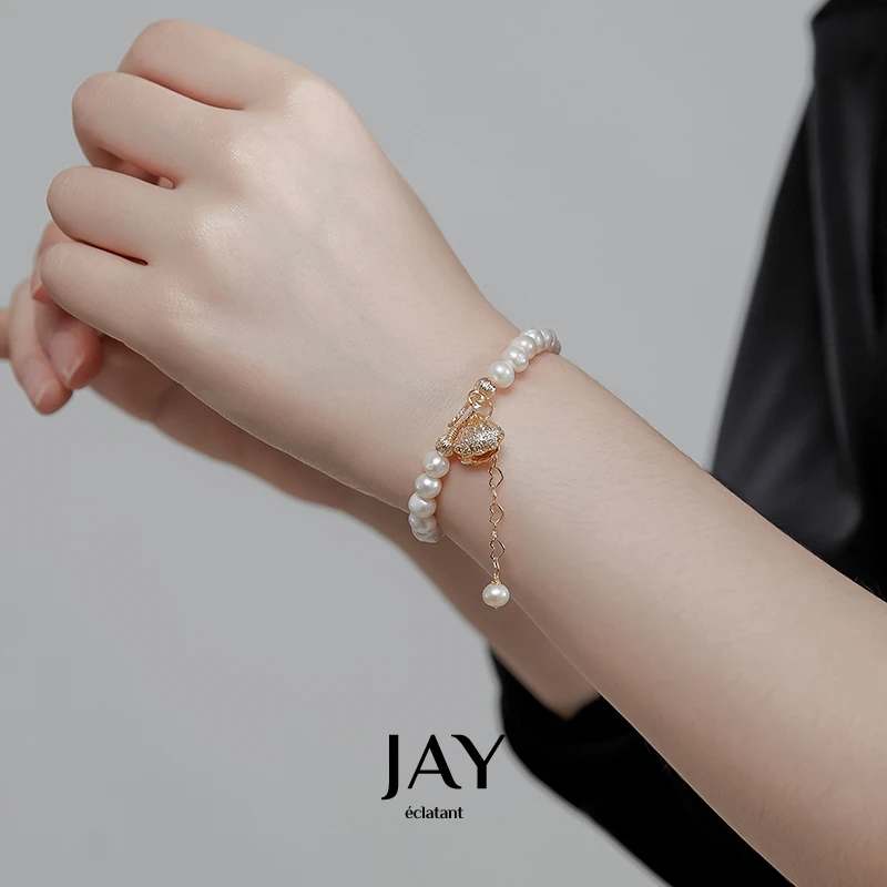 Jay巴洛克珍珠女手链ins小众设计感手串女精致高级感手饰气质百搭