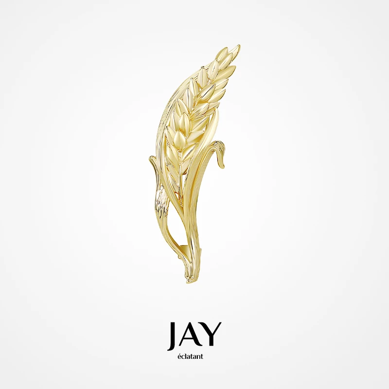 Jay 合金胸针 麦穗胸针女士别针2023年新款潮金色胸花配饰送妈妈