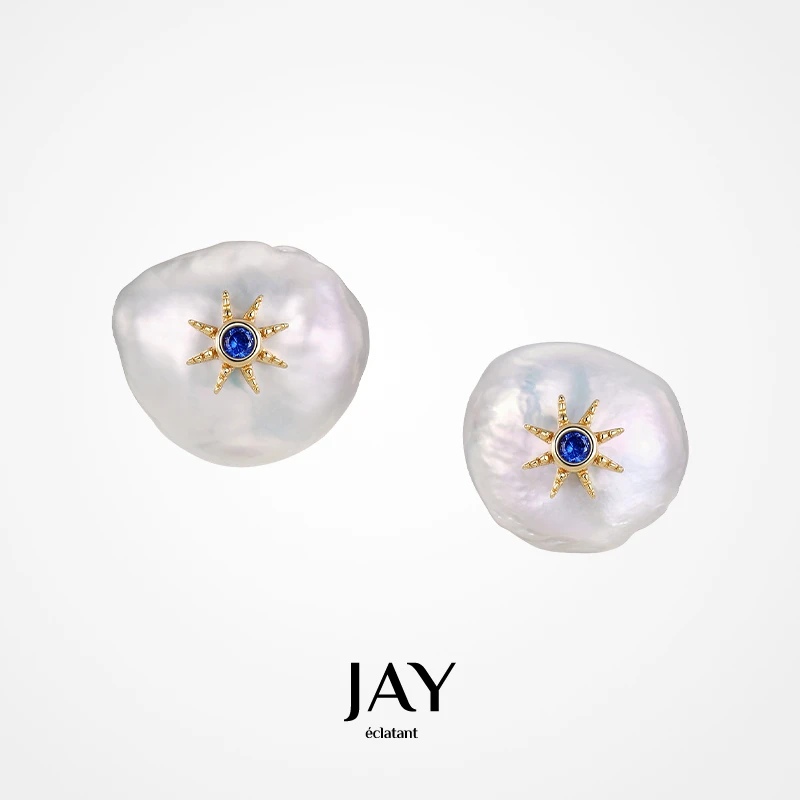 Jay巴洛克珍珠耳钉女款2025新款独特耳饰女设计感小众耳环高级感
