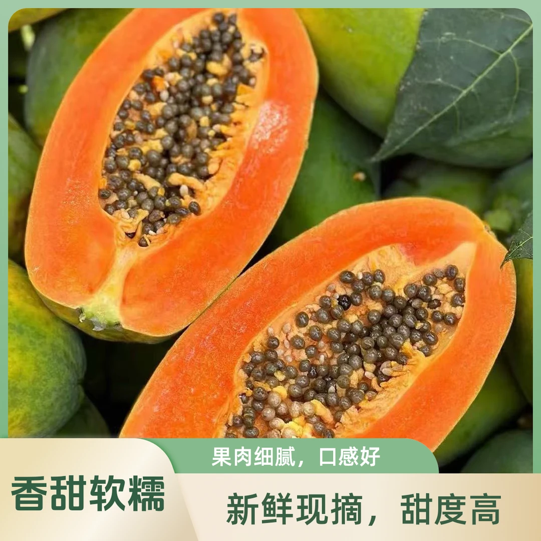 新鲜头茬云南牛奶红心木瓜