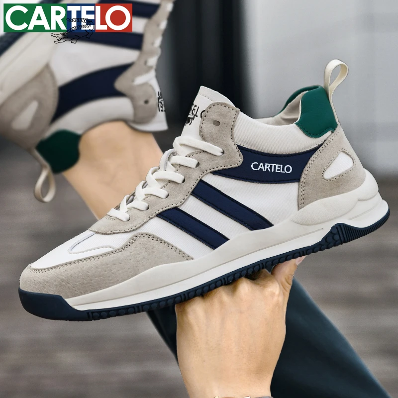 CARTELO/卡帝乐鳄鱼真皮潮鞋时尚加绒可选休闲鞋百搭户外手工鞋