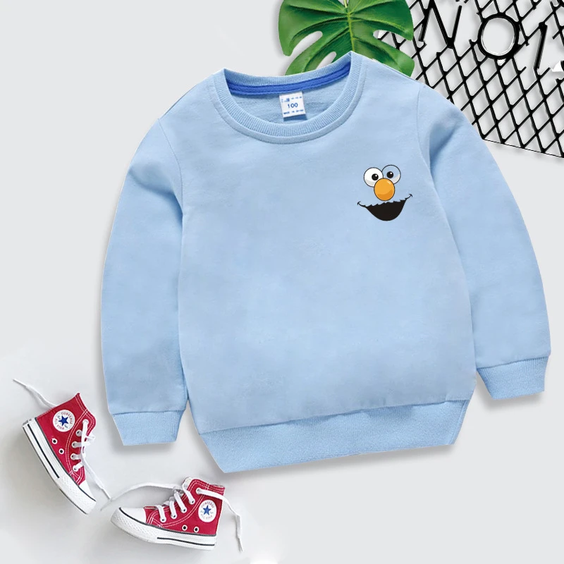 简约时尚男童女童卫衣春秋款2023新款中大童宝宝全棉休闲洋气上衣