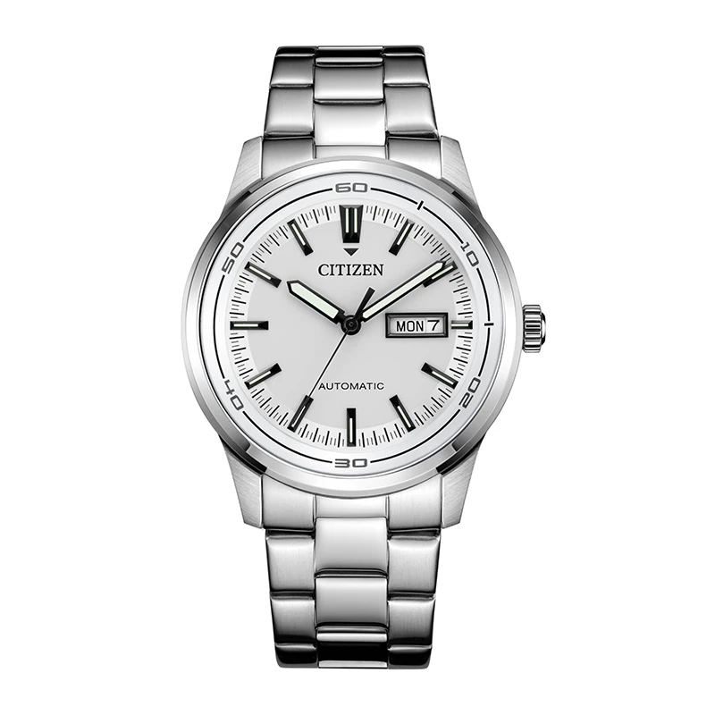 Citizen/西铁城全自动机械男表日历星期白盘夜光大三针NH8400-87A