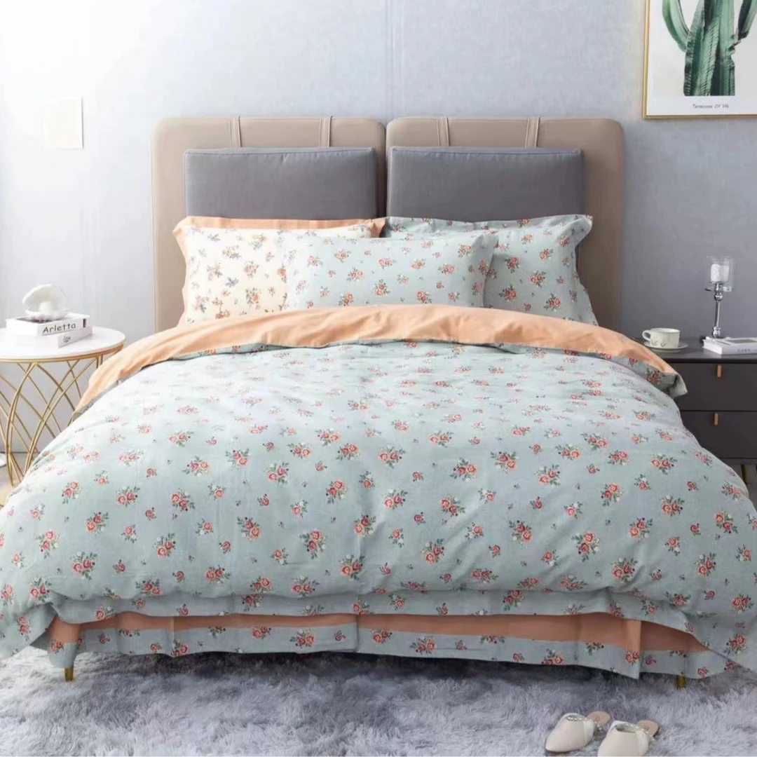 亲肤棉床单--玫瑰花园200*240【博辉家纺】