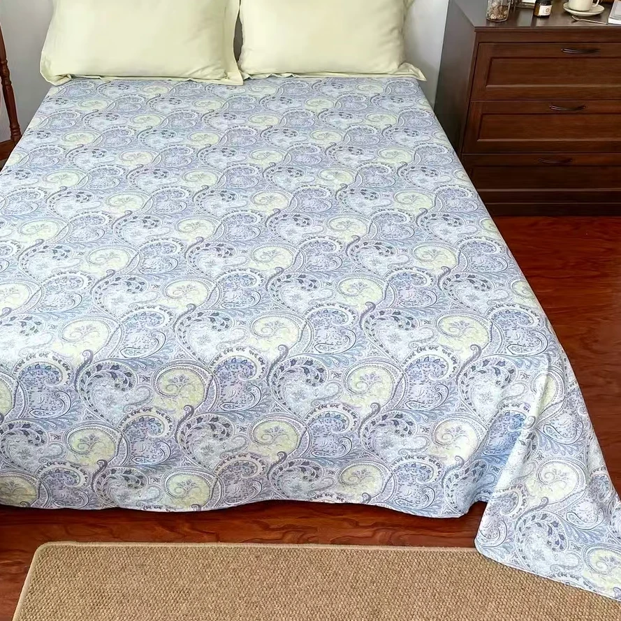 【博辉家纺】细纹粗布新款三件套——青鸾（花边款）230*245+48*74枕套