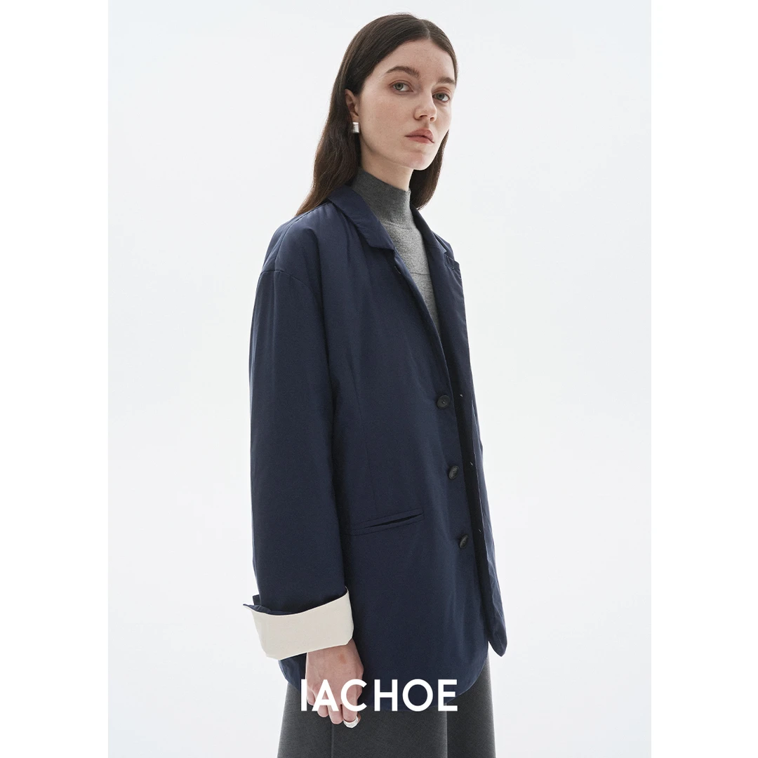 IACHOE【年服】西装款式95%白鹅绒羽绒服3561515004