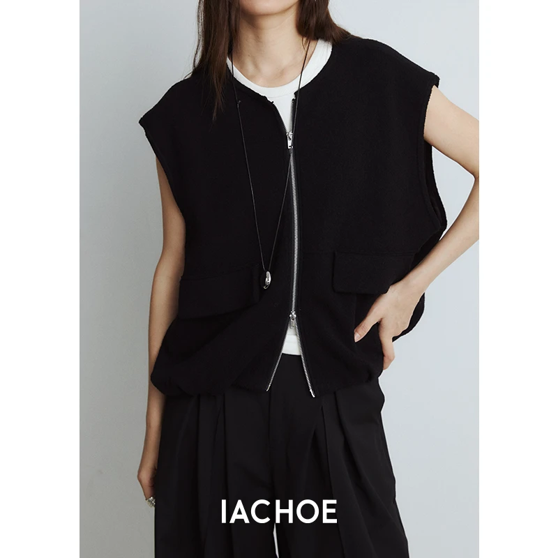 IACHOE无袖可叠穿小众马甲3561599001
