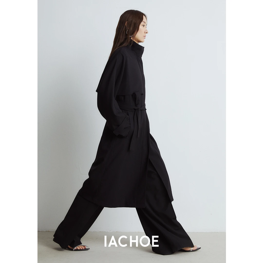 IACHOE【赫本风衣】羊毛风衣3521509004