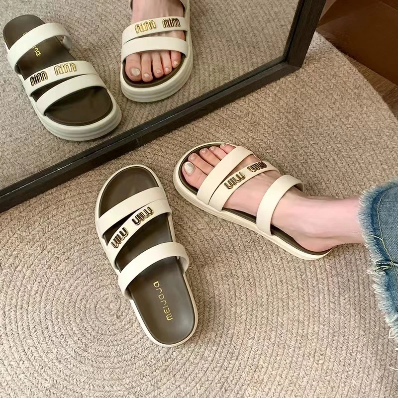 法式晚风拖鞋女夏季新款配裙子仙女风凉拖拖鞋X09