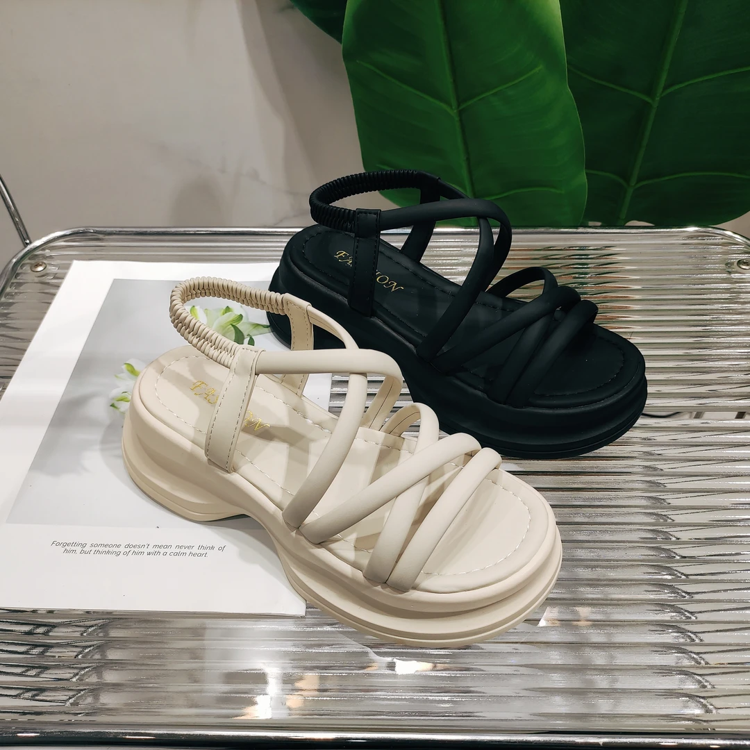 夏季百搭新款网红爆款仙女风配裙子法式凉鞋G-6