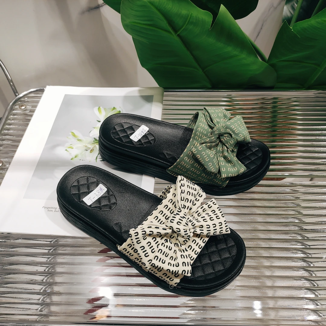 时尚百搭夏季厚底新款韩版洋气外穿增高水洗拖鞋T-38(水洗拖)