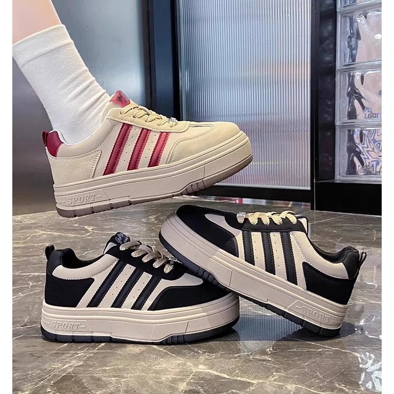 爆款复古春季新款网红百搭休闲德训学生板鞋5568