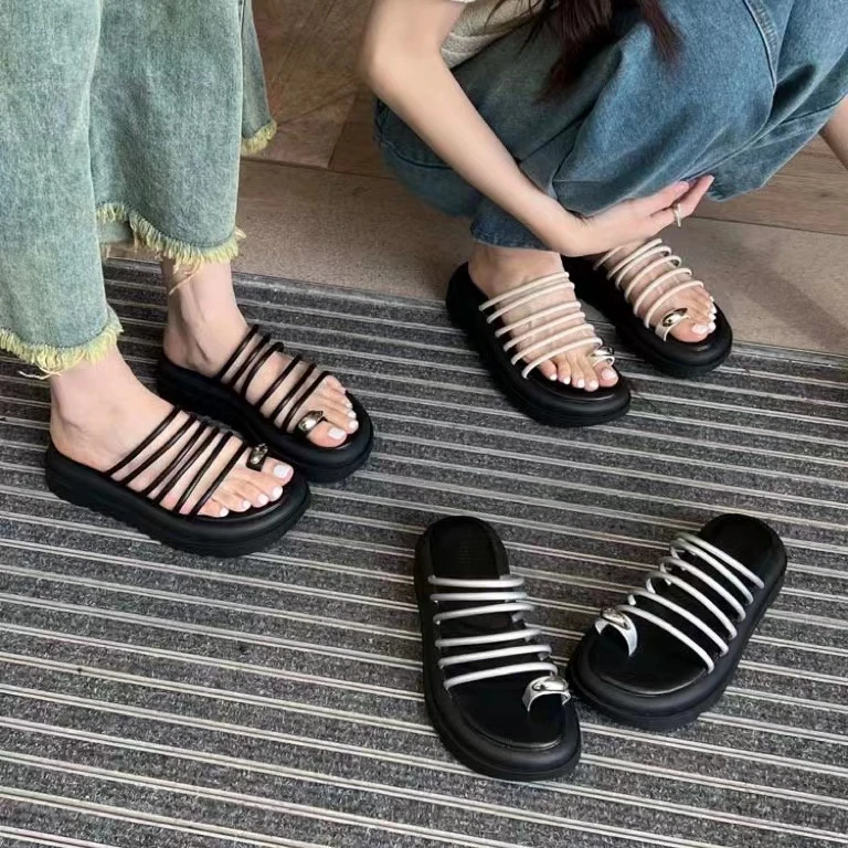 法式晚风拖鞋女夏季新款配裙子仙女风凉拖复古穆勒鞋拖鞋188-18