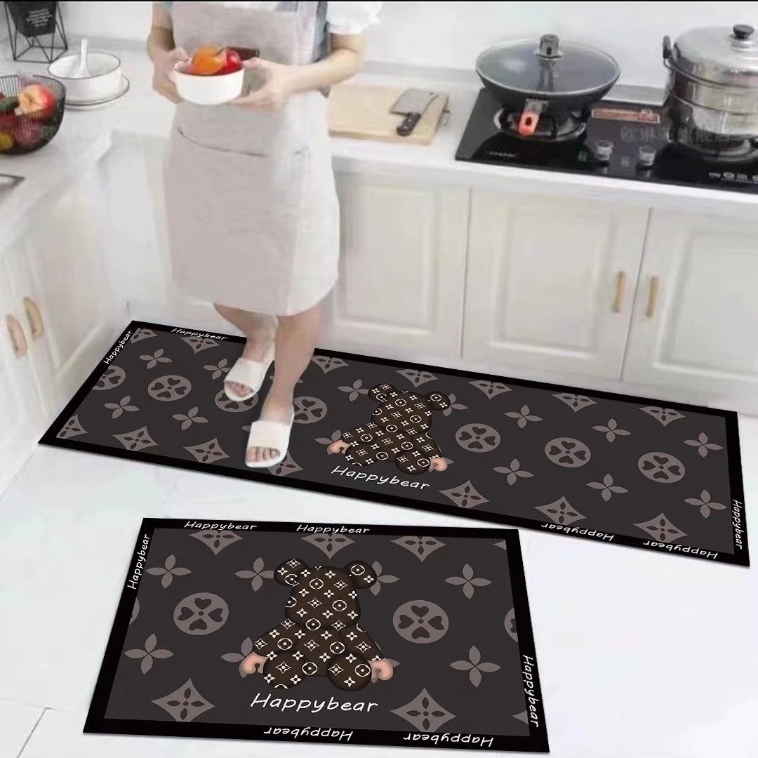 硅胶厨房吸水防滑地垫卫生间门口厨房门口脚垫门垫