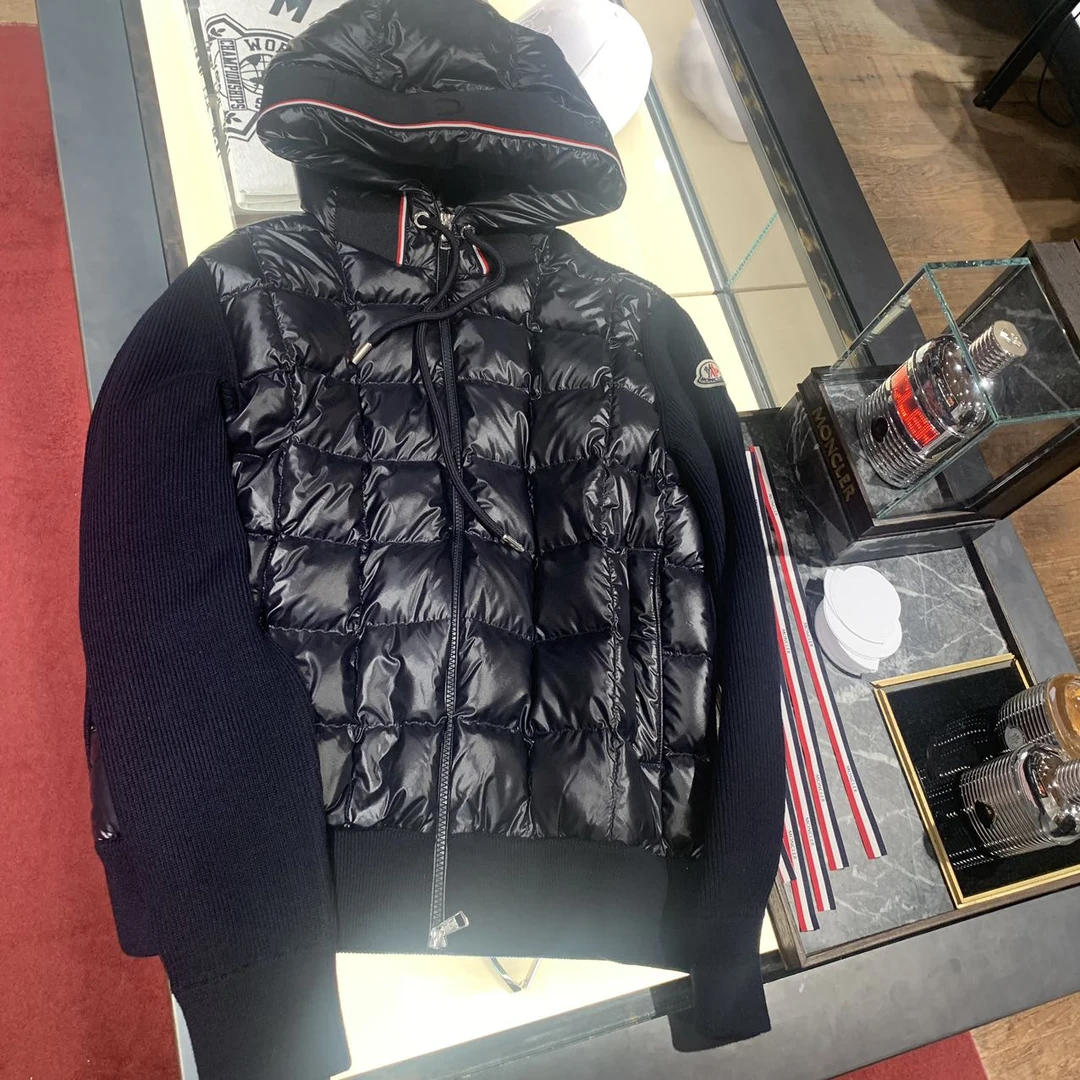 全新未使用 MONCLER 盟可睐蒙口/GG/男士秋冬黑色羽绒服CARDIGAN