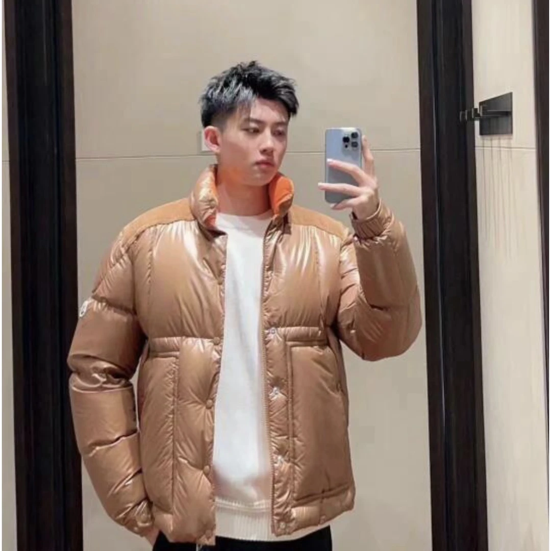全新未使用 MONCLER 盟可睐/GG/ain男士棕色羽绒服 福利款