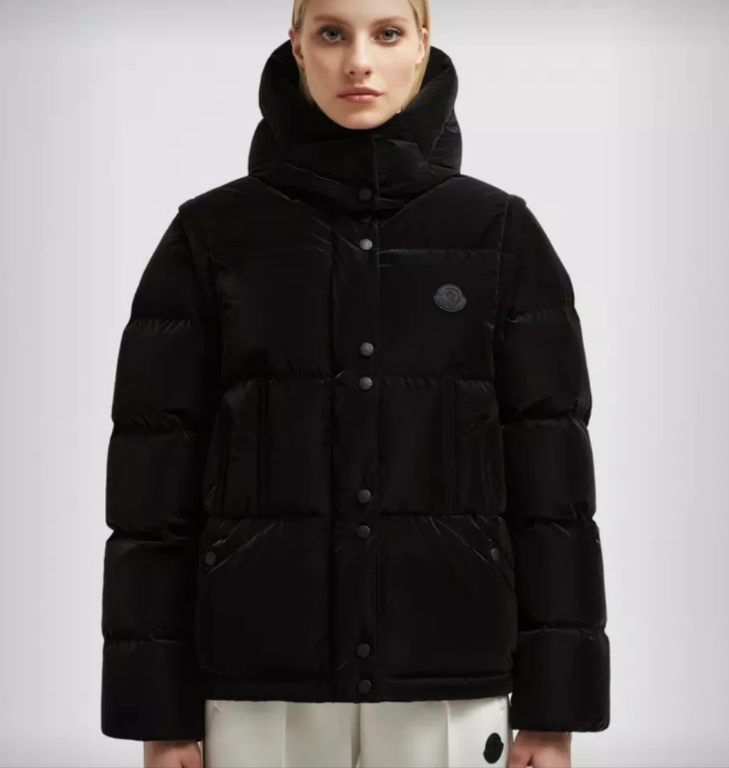 未使用 MONCLER 盟可睐蒙口/GG/Allymes女士二合一羽绒服外套