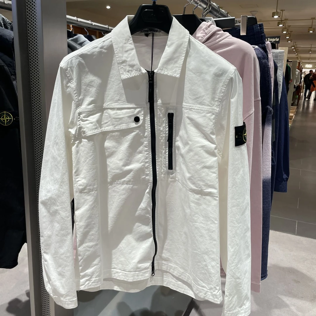 全新未使用  石头岛/GG/OVERSHIRT男士春新款百搭休闲夹克外套