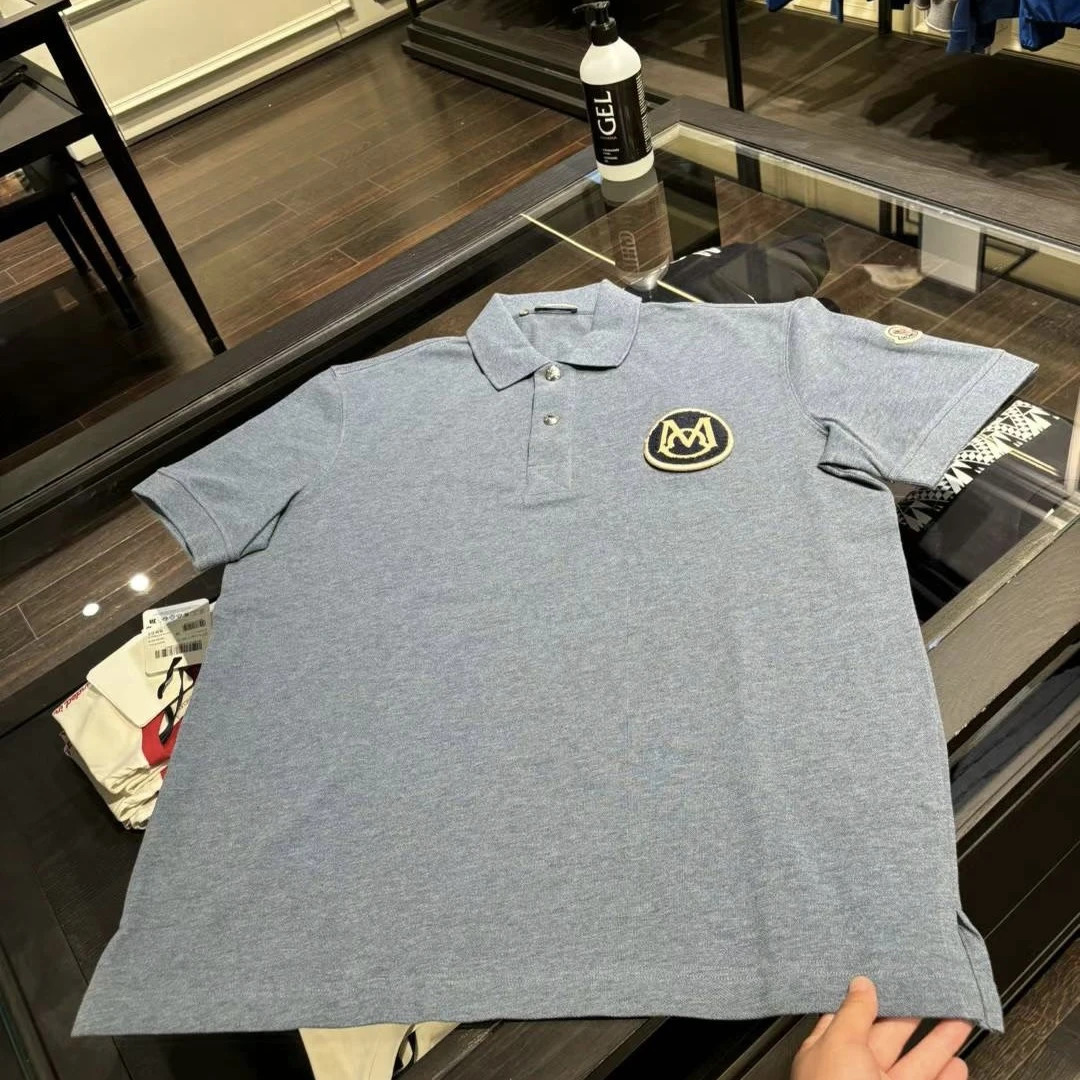 未使用 MONCLER 盟可睐/GG特惠精选/男士牛仔蓝色短袖POLO衫