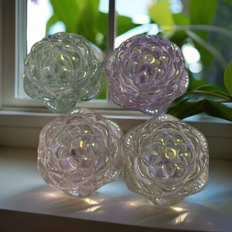 海家新品 FE51 冰美人直孔立体莲花  手工DIY饰品配件材料