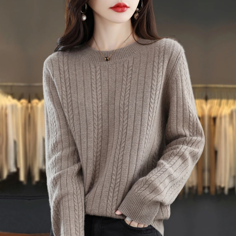 胖mm秋冬大码毛衣女宽松2024新款遮肚子可外穿内搭针织打底羊毛衫