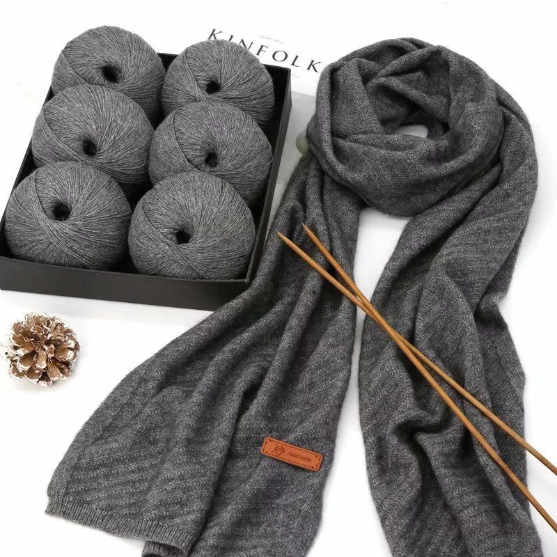 羊绒线手工编织情侣围巾编织毛衣DIY外套儿童毛衣帽子