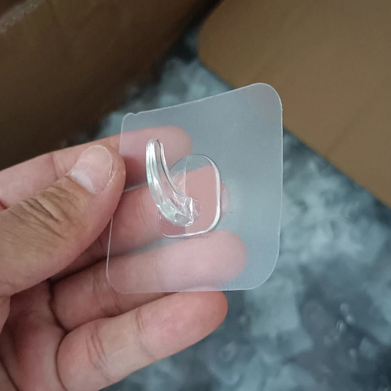 无痕挂钩免打孔强力胶粘墙壁壁挂水晶钩厨房浴室门后衣帽粘钩墙挂