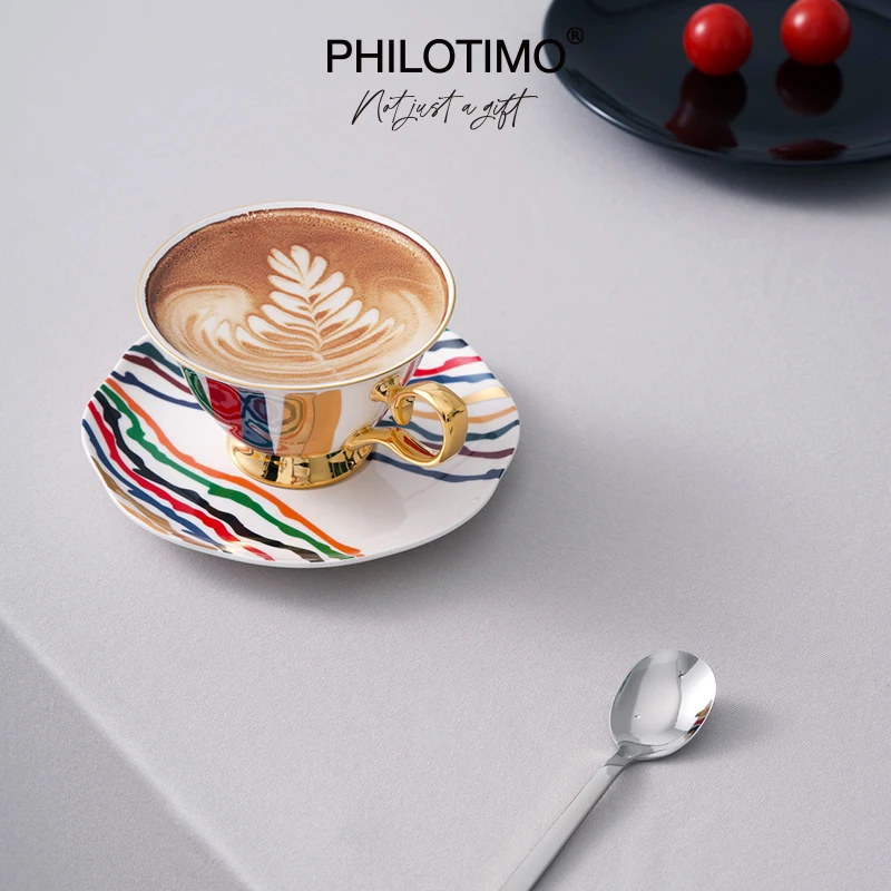 新品 | PHILOTIMO【虹系列】高奢复古高脚杯网红精致金边高档网红