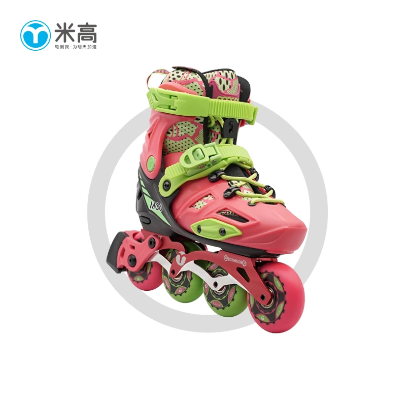 米高溜冰鞋儿童直排轮旱冰鞋轮滑鞋轮滑鞋儿童3-12岁初学者MC6