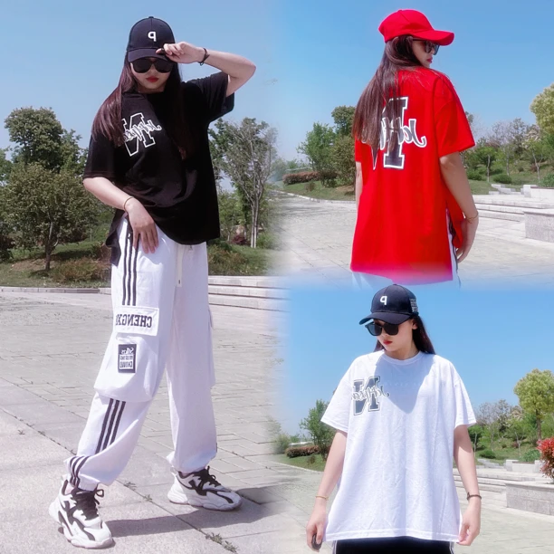 夏季3039薄款3058宽松男女同款短袖情侣时尚百搭洋气