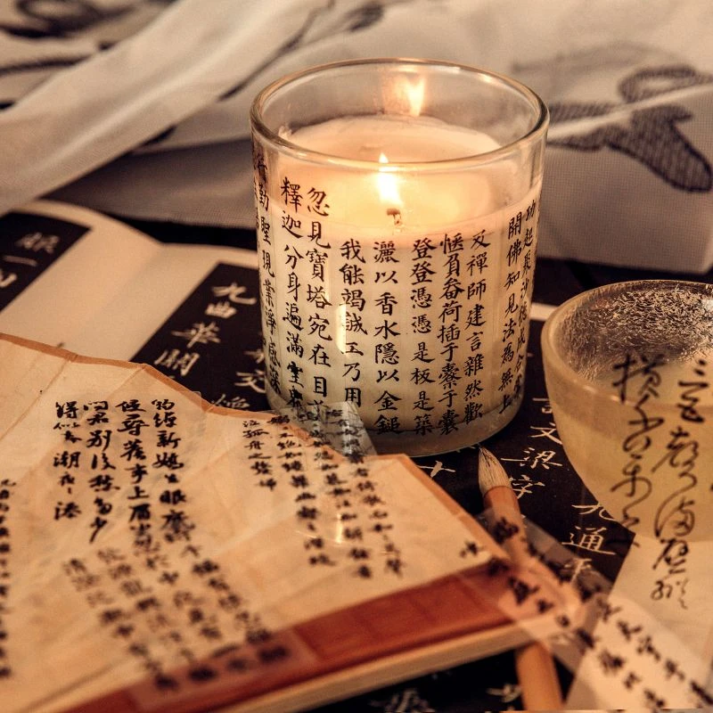 国潮风字字集序PET贴纸包中国风书法文字防水杯贴手帐diy装饰贴画