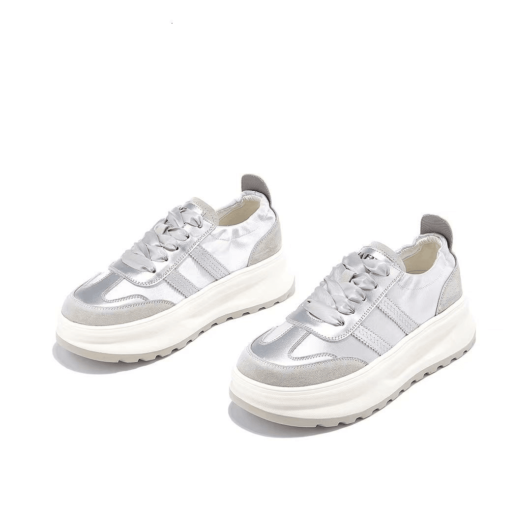 2024新款德训小香风增高缎面时百搭休闲潮鞋