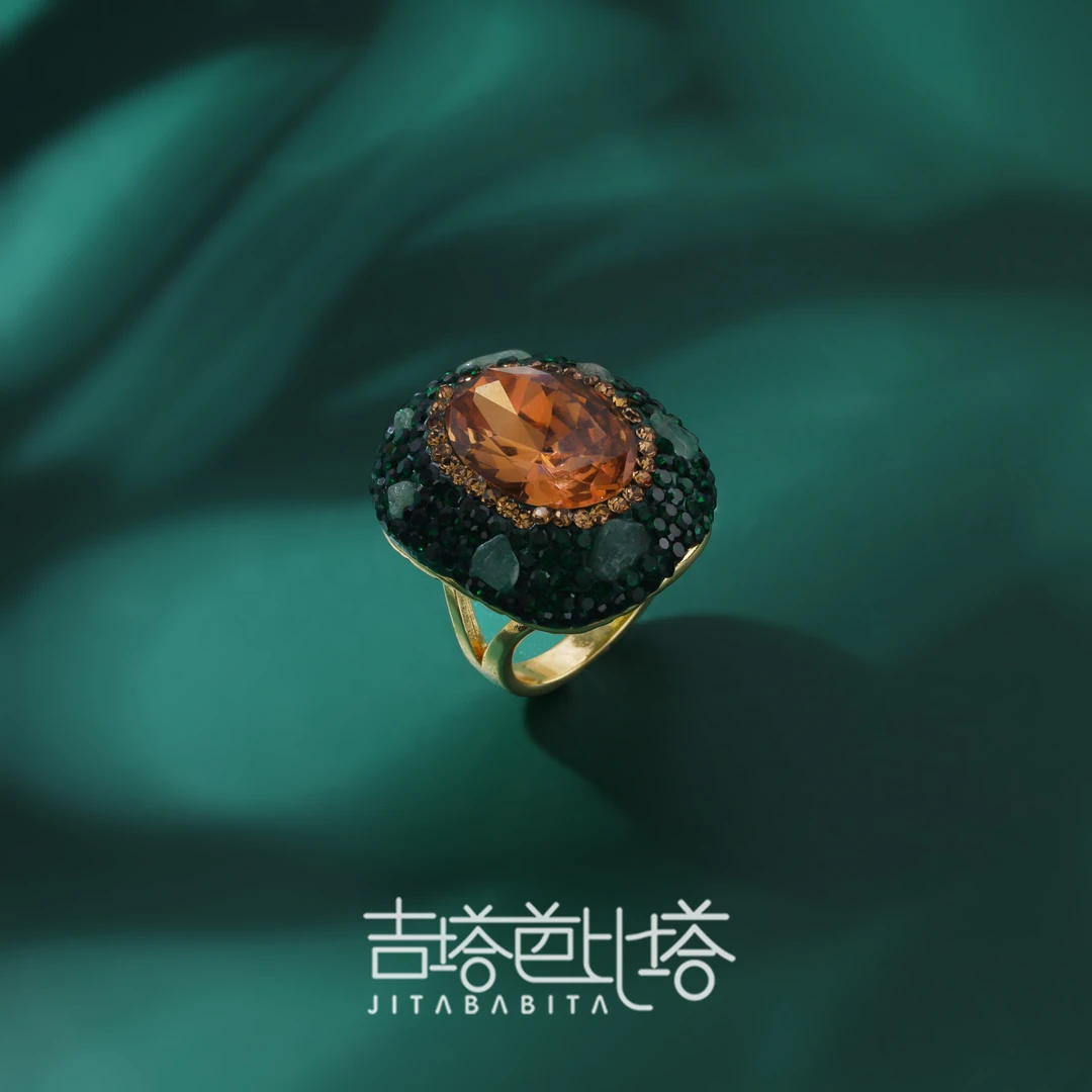 铜合金戒指 H时尚轻奢百搭戒指  7099