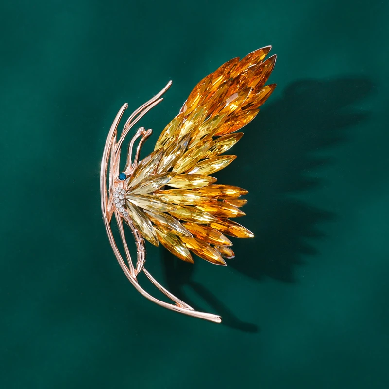 铜合金胸针 【金色蝴蝶】高档轻奢时尚百搭胸针6350