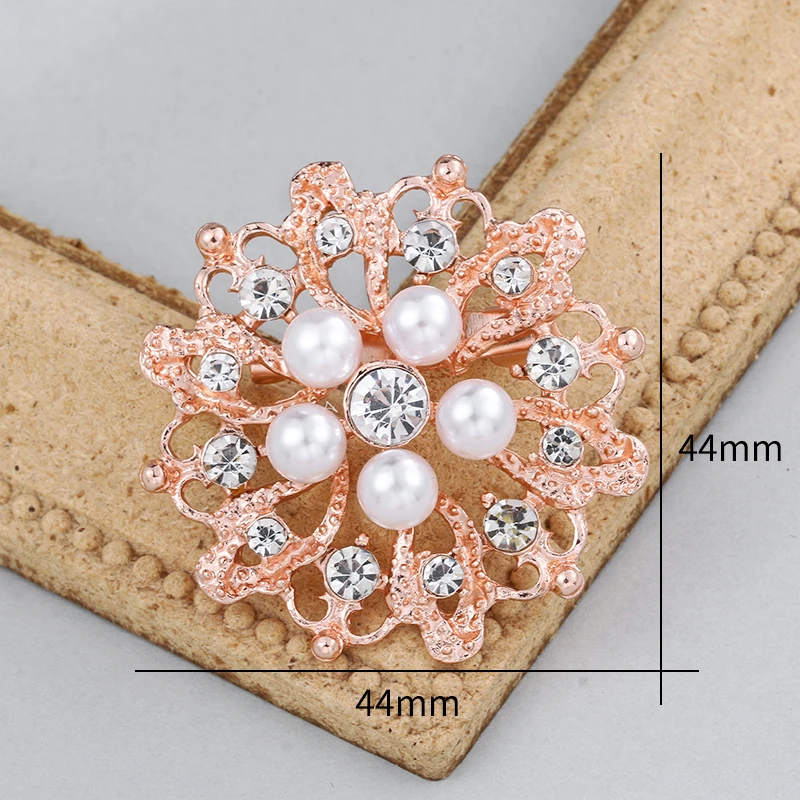 合金合成锆石胸针 胸针粉色小花7026