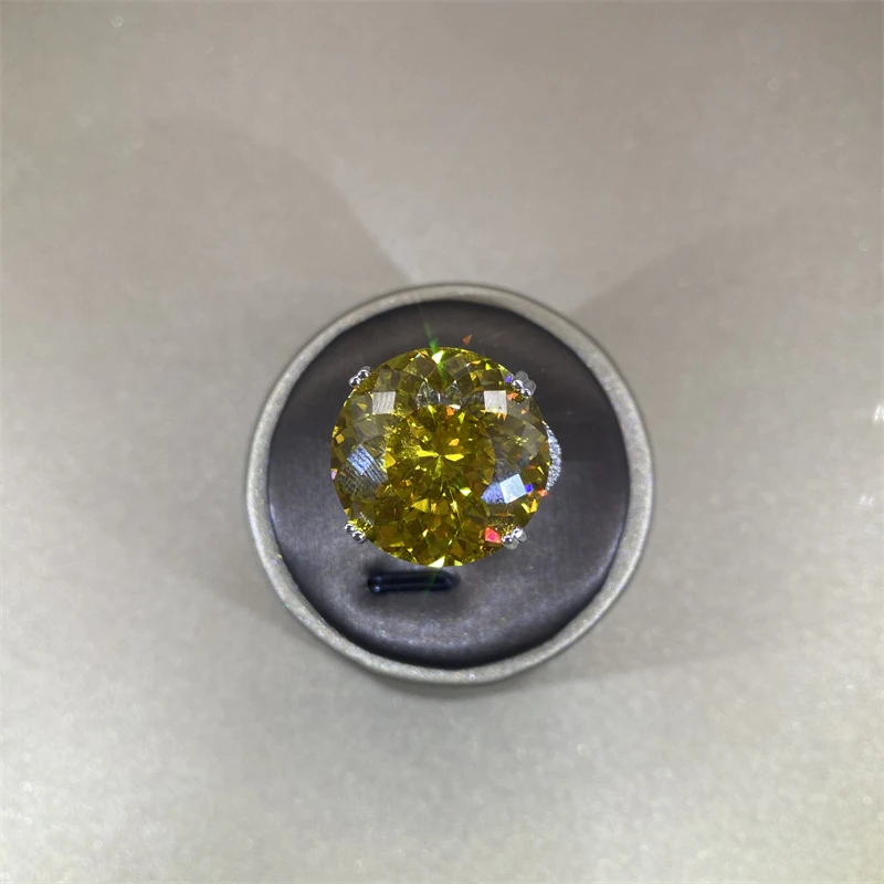 【落日溶金 流光照人】黄戒指XS603117