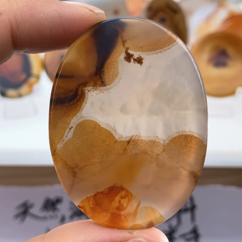 【闪购商品】玛瑙/玉髓颈饰未镶嵌黑*