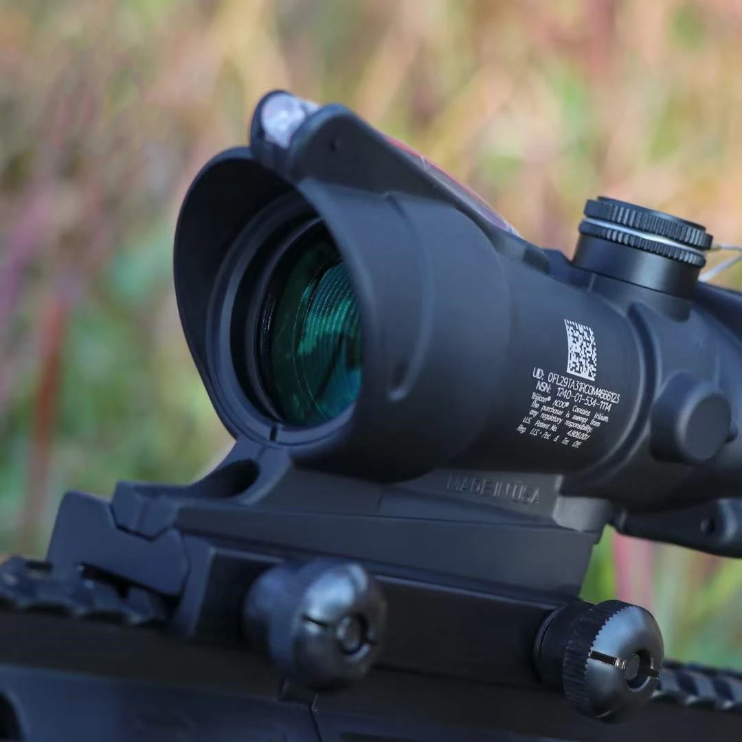 ACOG4X32小海螺真光纤版定4倍望远镜短款抗震高清十字镜